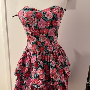 Laura Ashley Rose ra-ra dress